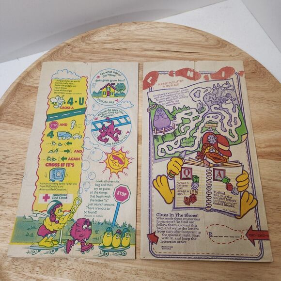 Vintage 1992 McDonald’s Happy Meal Bags & Boxes Lot - Picture 8 of 10